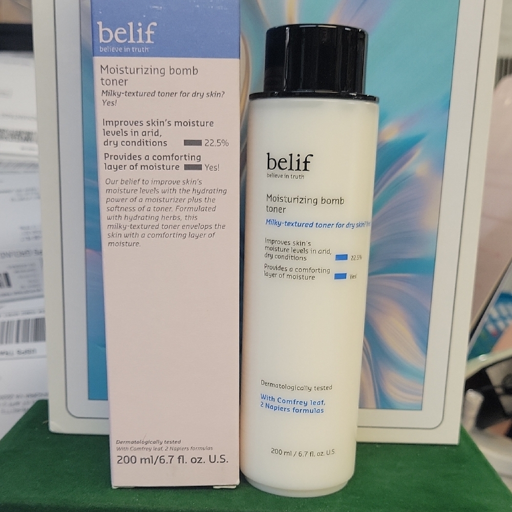 Belif Moisturizing Bomb Toner 200ml New in Box